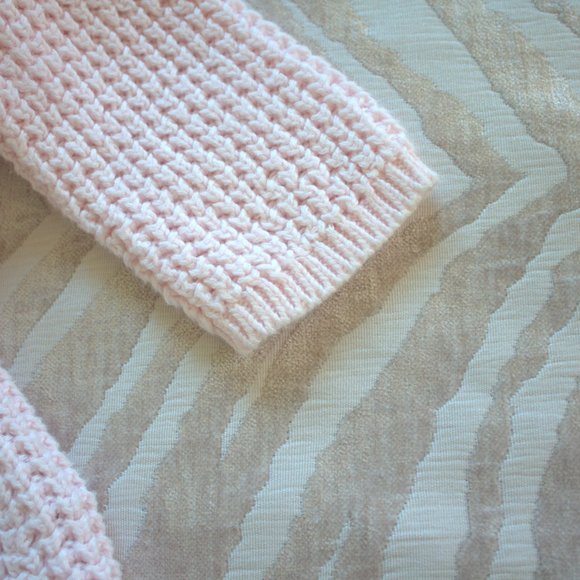 🚼 Carter's Pink Knitted Cardigan | Hooded Sweater - Picture 6 of 8